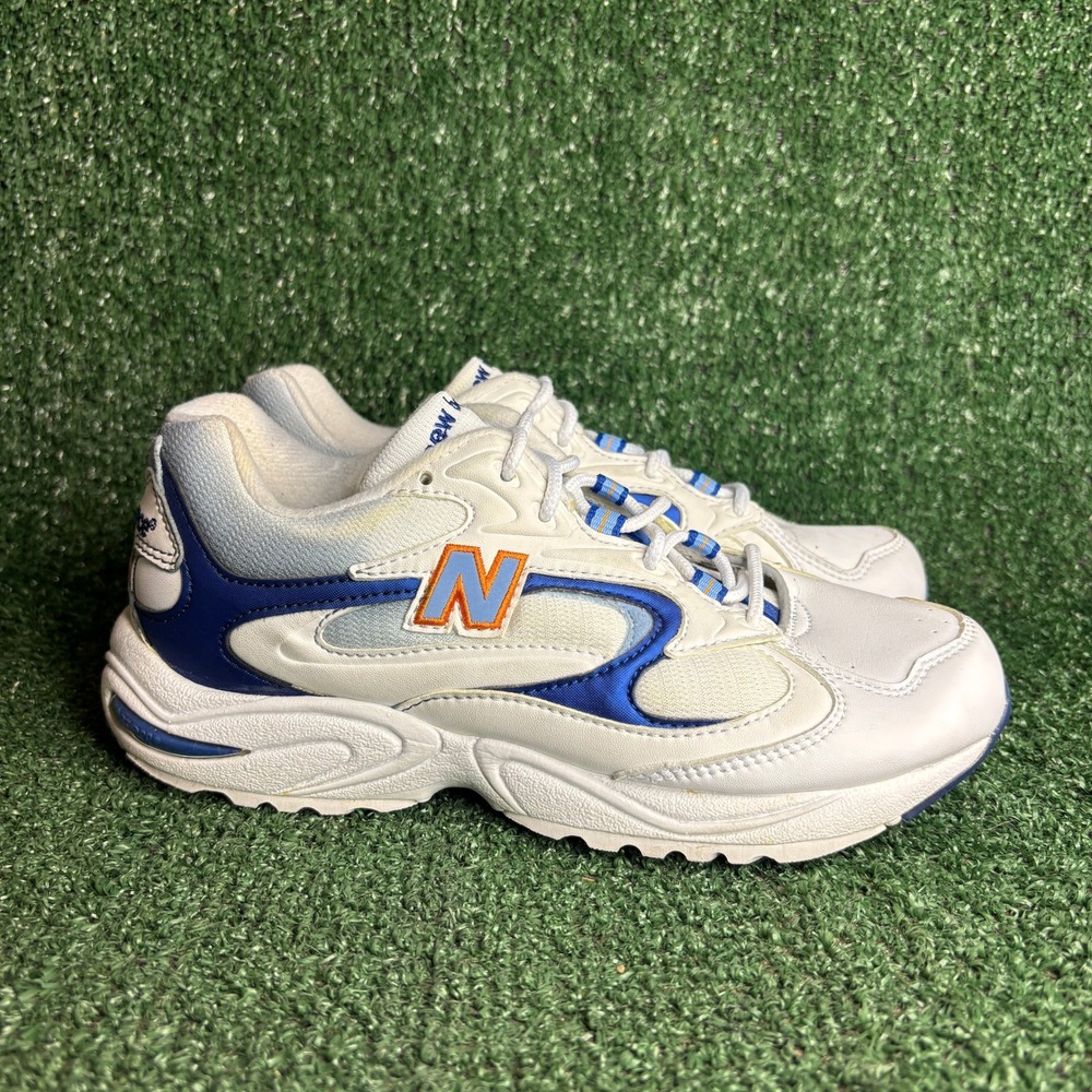 New Balance WW654WB Walking Chunky Vintage Sneakers White Women 7D Wide USA Made